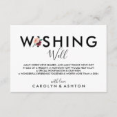 Blume | Maroon Hochzeit wünschend gut Begleitkarte (Vorderseite)