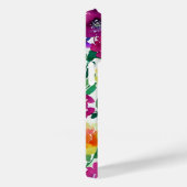 Blume Maroon und Gelb Case-Mate iPhone Hülle (Rückseite / Rechts)