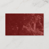 Blume - Maroon Visitenkarte (Rückseite)