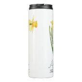 Blume März trockenes Thermal Tumbler Thermosbecher (Rückseite)