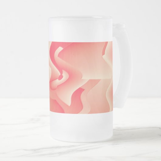 Blume Mattglas Bierglas (VorderseiteRechts)