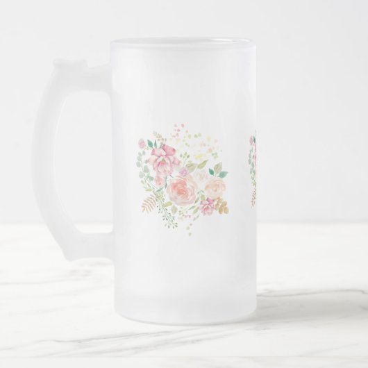 Blume Mattglas Bierglas (Links)