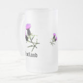 Blume Mattglas Bierglas (Vorderseite Links)