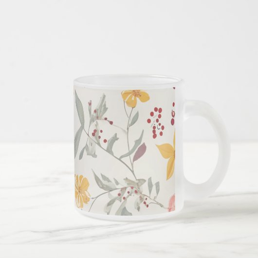 Blume Mattierte Tasse (Rechts)