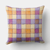 Blume, Maus und Schnecke, kariert Kissen (Rückseite)