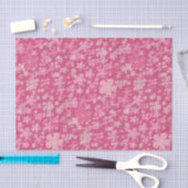 Blume-Mauve-GEWEBE-WRAPPING-PAPIER Seidenpapier (Handwerk)