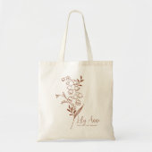 Blume May Boho zum personalisierten Geburtstag Tragetasche (Vorne)