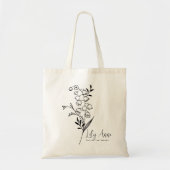 Blume May Boho zum personalisierten Geburtstag Tragetasche (Vorne)