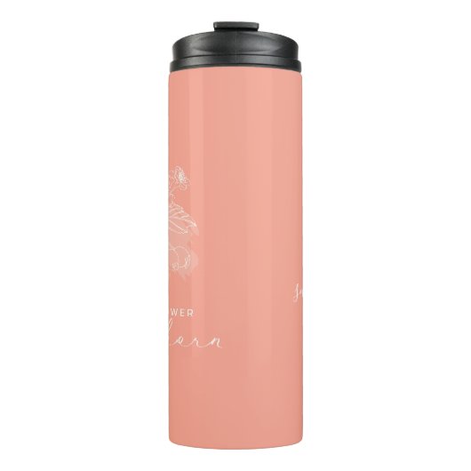 Blume May Hawthorn Modern Monogram Thermosbecher (Vorderseite)