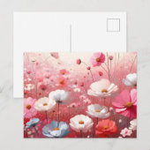 Blume Meadow Ästhetik Vintag Postkarte (Vorne/Hinten)