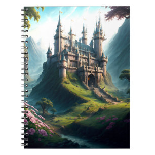 Blume Meadow Castle Spirale Notebook Notizblock