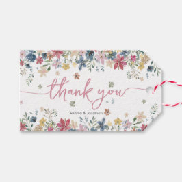 Blume Meadow danke für Tags Geschenkanhänger