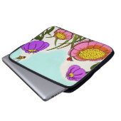 Blume Meadow Laptop Sleeve (Vorne Knopf)