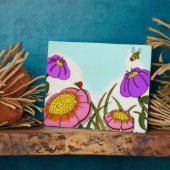 Blume Meadow Plaque Fotoplatte (Seite)