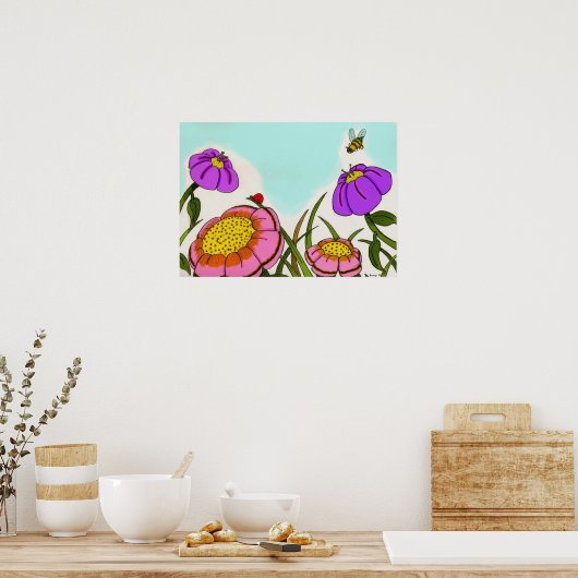 Blume Meadow Poster (Küche)