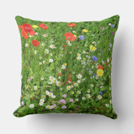 Blume Meadow Throw Kissen