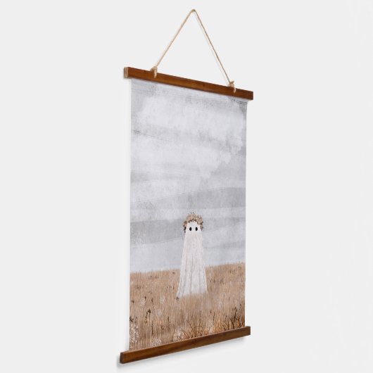 Blume Meadow Wandteppich Mit Holzrahmen (Gewinkelt)