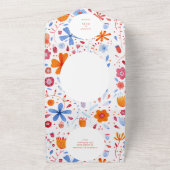 Blume Meadow Wasserfarbe All In One Einladung (Außenbereich)