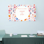 Blume Meadow Wasserfarbe Banner (Messeveranstaltung)