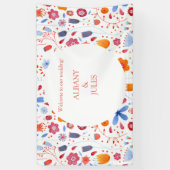 Blume Meadow Wasserfarbe Banner (Vertikal)