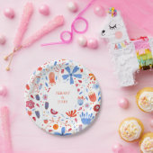 Blume Meadow Wasserfarbe Pappteller (Party)