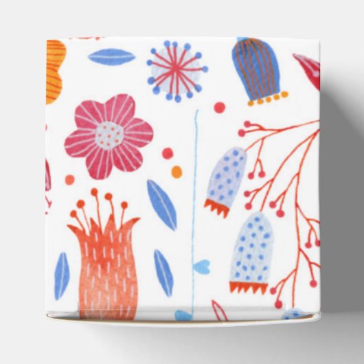 Blume Meadow Watercolor Hochzeit Geschenkschachtel (Oben)