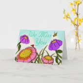 Blume Meadow "We Miss You"-Karte Karte (Gelbe Blume)