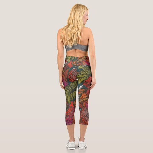 Blume Medley Capri Leggings (Rückseite)