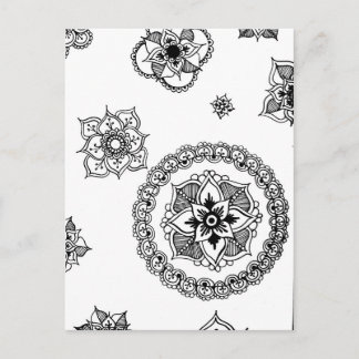 Blume Medley Mandala Postkarte