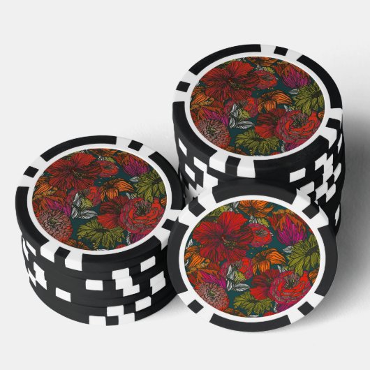 Blume Medley Pokerchips (Stapel)