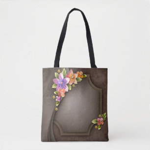 Blume Mehrdruck-Tasche, Mittel Tasche