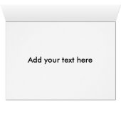 Blume Mehrzweckeinladungen oder Ankündigungen (Innenansicht Horizontal (Unten))