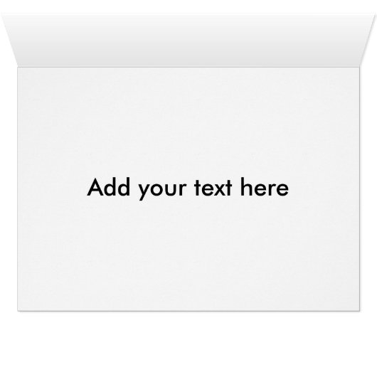 Blume Mehrzweckeinladungen oder Ankündigungen (Innenansicht Horizontal (Unten))