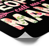 Blume Meine Liebsten nennen mich Mama Mother Poster (Ecke)