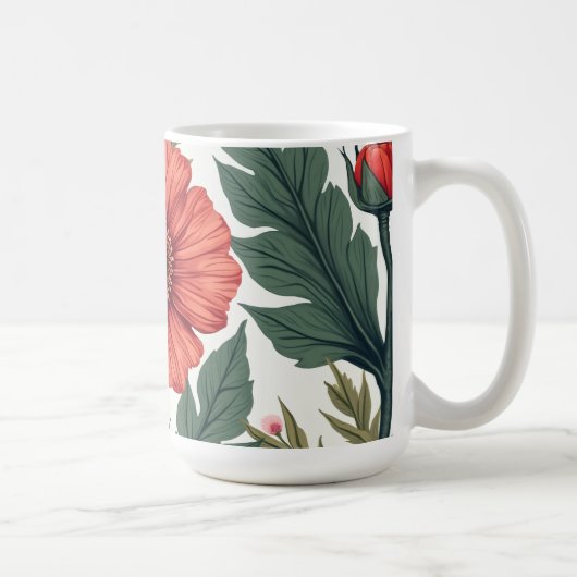 Blume meines Geliebten für immer Kaffeetasse (Rechts)
