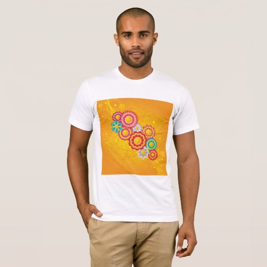 Blume Mens T - Shirt geblüht (Vorne ganz)