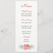 Blume Menükarte (Vorderseite)