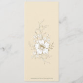 Blume Menükarte (Rückseite)