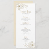 Blume Menükarte (Vorne/Hinten)