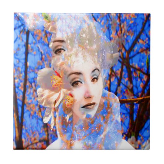 Blume Metamorphose Fliese (Vorderseite)