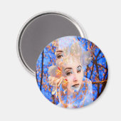 Blume Metamorphose Magnet (Vorderseite/Rückseite)