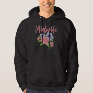 Blume Midwifery Doula Birthing Baby Catcher Flor Hoodie