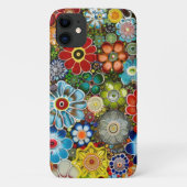 Blume Millefiori Case-Mate iPhone Hülle (Rückseite)