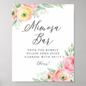 Blume Mimosa Bar Poster (Vorne)