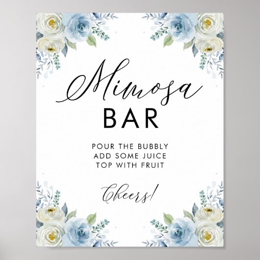 Blume Mimosa Bar Poster (Vorne)