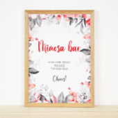 Blume Mimosa Bar Sign Poster