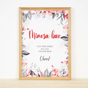 Blume Mimosa Bar Sign Poster