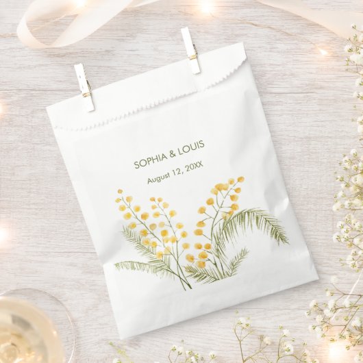 Blume Mimosa Geschenktütchen (Ausgeschnitten)