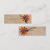 Blume Mini Visitenkarte (Vorne/Hinten)