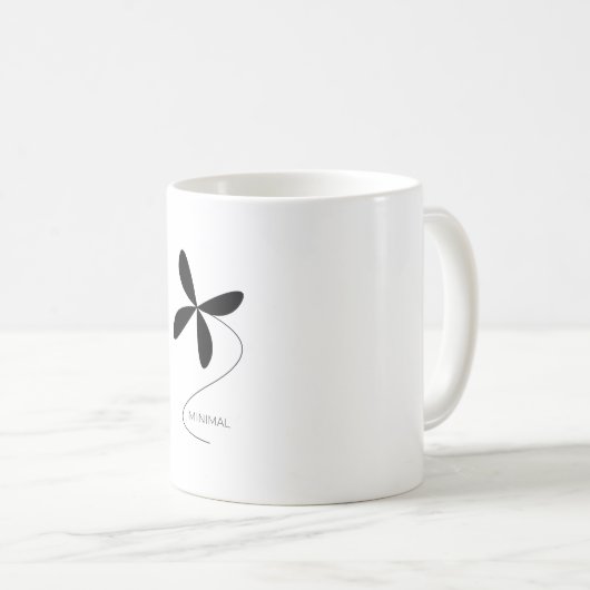 Blume minimal kaffeetasse (VorderseiteRechts)
